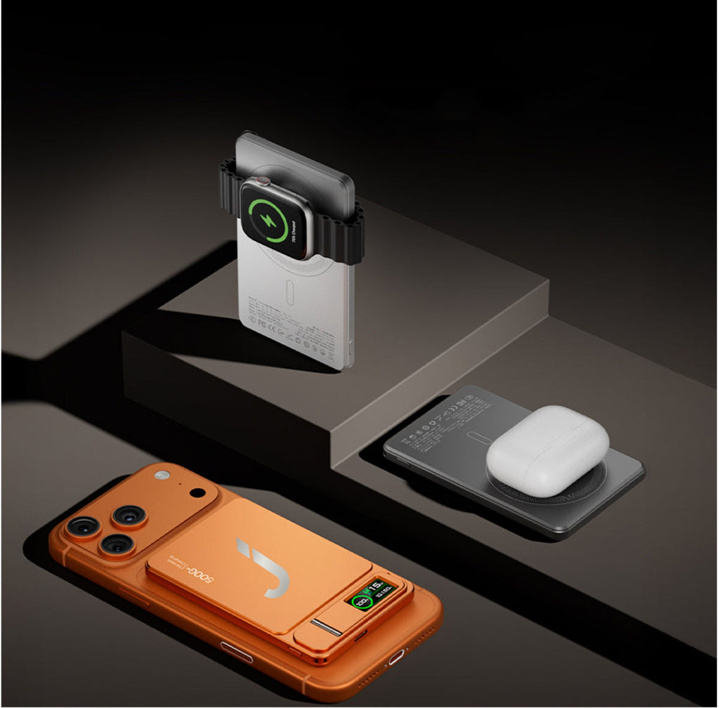 Batterie Externe Universelle 5000mAh/10000mAh - MageSafe - Compatible Iphone, Android & type-C - 3en1