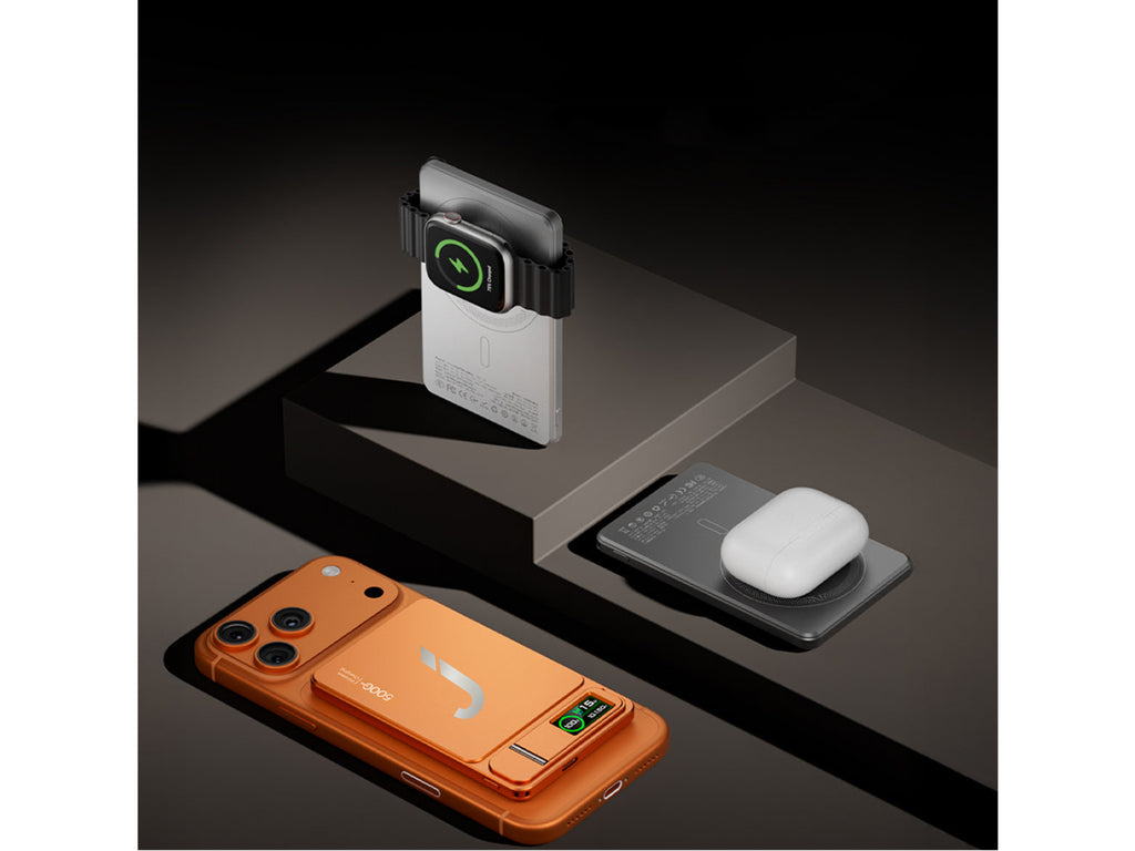 Batterie Externe Universelle 5000mAh/10000mAh - MageSafe - Compatible Iphone, Android & type-C - 3en1