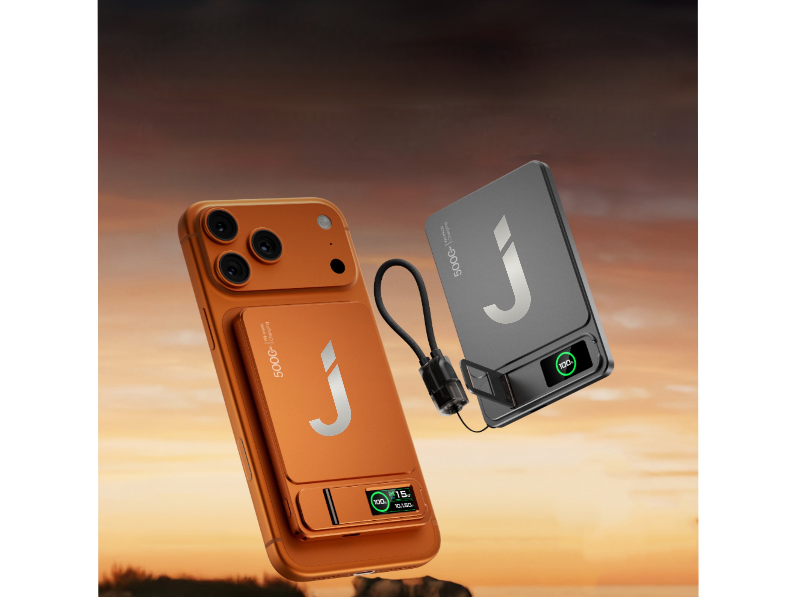 Batterie Externe Universelle 5000mAh/10000mAh - MageSafe - Compatible Iphone, Android & type-C - 3en1